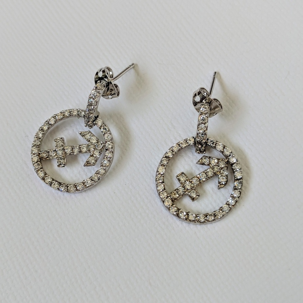 Astrology Sign Sagittarius Cubic Zirconia Earring